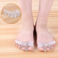 thumbnail image 4 of Separador de dedos de gel Separadores de dedos Ensanchadores de dedos para hombres y mujeres Fácil de usar en zapatos Previene el rechinamiento de los pies y la división de los dedos, 4 of 5