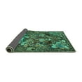 thumbnail image 2 of Ahgly Company Indoor Rectangle Animal Turquoise Blue Traditional Area Rugs, 7' x 9', 2 of 4