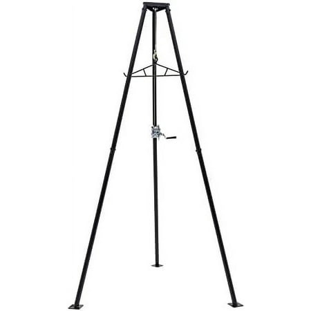 Hunting Tripod Game Hoist 500 lb Capacity with Gambrel & Winch for Cleaning Skinning Moving Game