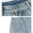 thumbnail image 4 of Pantalones vaqueros holgados Y2K para hombre, estilo hip hop, de pierna recta, lavados, vintage, para adolescentes, para patineta, ropa de calle, 4 of 5