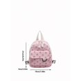thumbnail image 4 of Mochila Pequeña De Pana Rosa Con Estampado De Conejos, Ligera Y Versátil, 4 of 30
