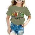 thumbnail image 1 of Mauve T-Shirt à Manches Longues pour Filles, Graphique, Manches Courtes, Col Rond, Confortable pour Garçons et Filles 11, 1 of 4