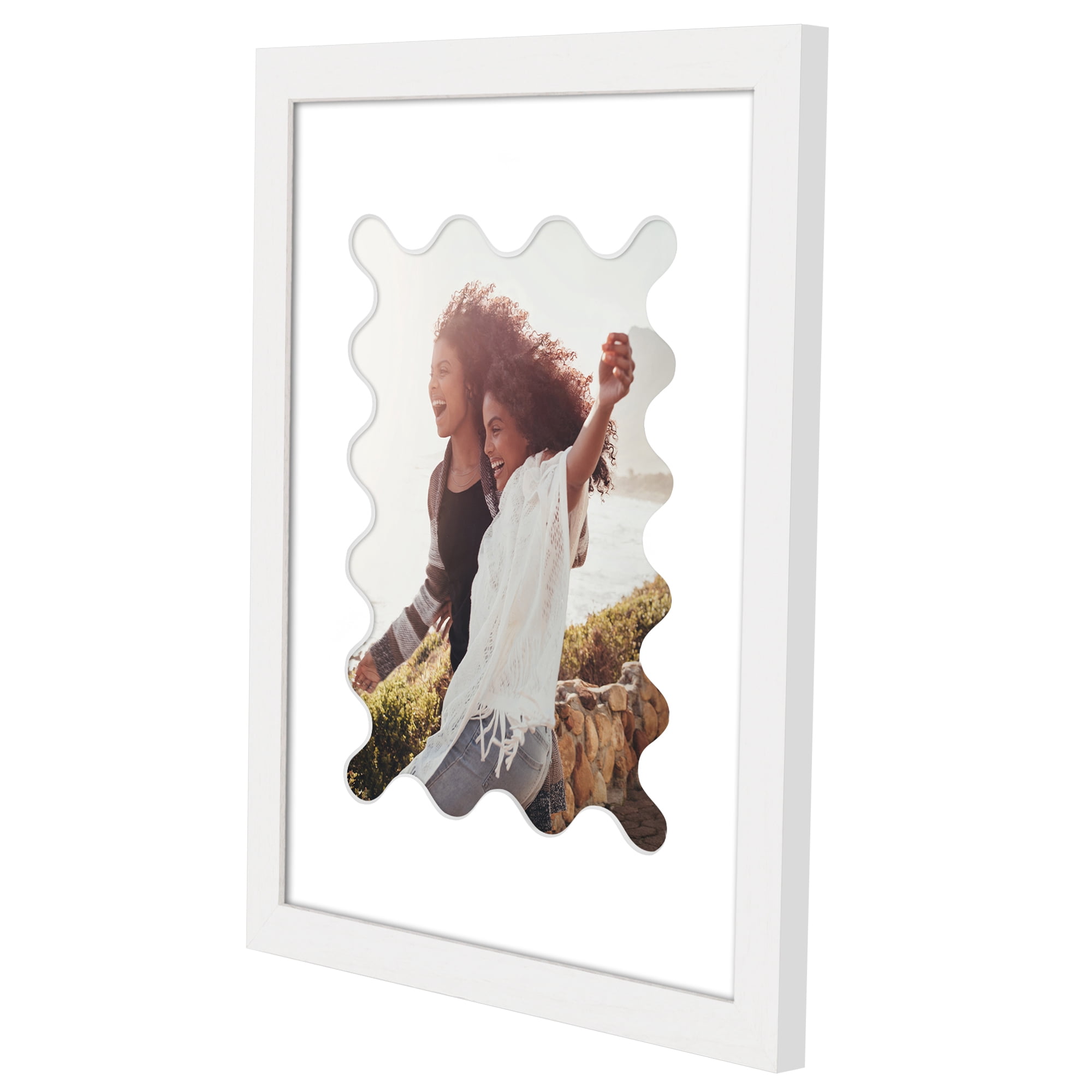 Americanflat 11x14 Picture Frame with Shatter-Resistant Glass elevate cherished photos unique expertly - White