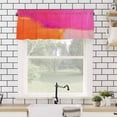 thumbnail image 4 of Orange Ponk Valances for Windows Gradient Splatter Foil Painting Grunge Art Rod Pocket Curtain Valance Window Treatment Short Curtains for Kitchen Living Room, 42"x12", 4 of 5