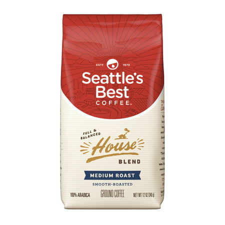 Seattle's Best Coffee House Blend Medium Roast Ground Coffee, 12-Ounce (Best Kona Coffee In Maui)