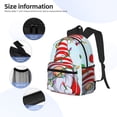 thumbnail image 4 of Goofa Funny Christmas Gnome Print Casual Backpack for Women Men,Waterproof High School Bookbag,Lightweight Travel Daypack,Classic College Backpack,Laptob Backpack, 4 of 6