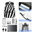 thumbnail image 5 of Lafuoo Zebra Pattern Casual Backpack, Large Capacity Adjustable Shoulder Strap Computer Backpack, Unisex, Suitable for Campus, Business,Travel-One Size, 5 of 6