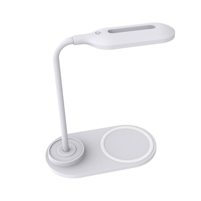 LED Desk Lamp with Wireless Charging 15 W and 3 Color Modes Touch Control Gooseneck Table Lamp for Home Office