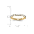 thumbnail image 6 of 14k Yellow Gold U-Cut Set Diamond Eternity Wedding Band Anniversary Ring Size 4 - 1.50 Ct., 6 of 6