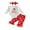 Style 1, variant on Loicainy Infant Baby Girls Christmas Clothes Set 3 6 12 18 Months Long Sleeve Letters Print Romper Santa Claus Print Flare Pants Bowknot Headband