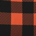 thumbnail image 2 of 18" x 18" Simply Daisy Buffalo Plaid Polyester Indoor/Outdoor Pillow, Harvest Orange Qty 1, 2 of 6
