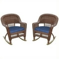 thumbnail image 1 of Jeco Wicker Rocker Chair in Honey (Set of 2), 1 of 1
