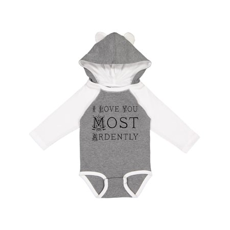 

Inktastic I Love You Most Ardently Gift Baby Girl Long Sleeve Bodysuit
