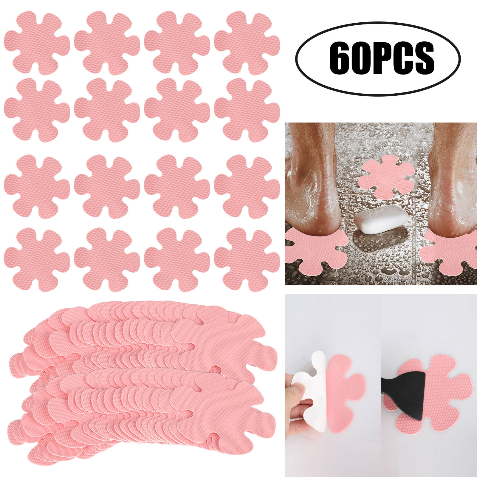 20pcs Anti Slip Flower Non-Slip Decals Safety Bath Tub Shower Grip Stickers 10cm 