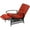 Lounge Chair-Red, variant on SUNCROWN Outdoor Patio Recliner Metal Adjustable Lounge Chair with Thick Cushion, Peacock Blue