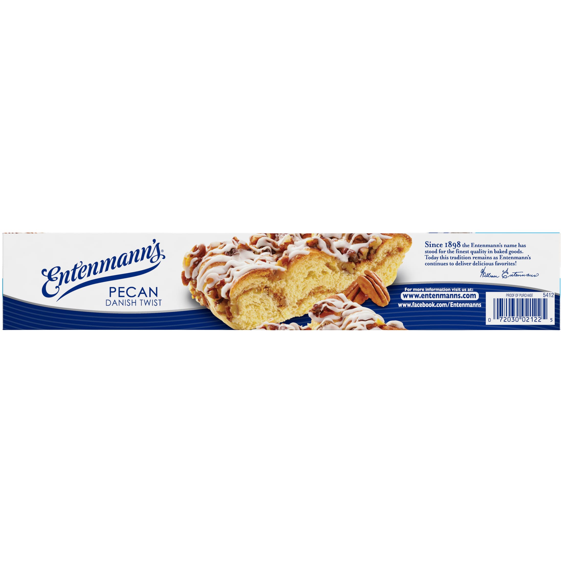 Entenmann's Pecan Danish Twist, 12.25 oz Box