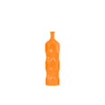 thumbnail image 1 of Urban Trends Collection 24409 Ceramic Round Bottle Vase With Dimpled Sides- Medium - Orange, 1 of 1
