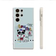 thumbnail image 1 of Elegante y resistente: cubierta de teléfono plateada mate de doble capa con ilustraciones divertidas para iPhone 15 Pro Max 14 13 12 Pro 11, 1 of 4