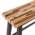 thumbnail image 3 of Pemberly Row Contemporary Backless Dining Bench in Blended Espresso, 3 of 6