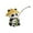 A, variant on Panda Fishing Statue, Cute Resin Figurine for Garden Patio, Collectible Animal Sculpture for Desktop Decor, 2.4 x 2.0 x 1.8 Inches