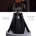 thumbnail image 4 of Set de 3 Bolsos de Mano Para Mujer Onda Shop Bolsa de Lujo Gran Capacidad Negro, 4 of 7