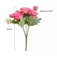 thumbnail image 3 of Flores Peonias Artificiales Ramo Novia Boda Centro Mesa, 3 of 4