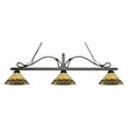 thumbnail image 2 of Z-Lite 114-3GB-Z14-49 3 Light Billiard Light Multi Colored Tiffany, 2 of 2