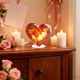 thumbnail image 5 of Adornos de San Valentín, regalos de San Valentín, embudo con forma de corazón en 2D, artesanías decorativas para sala de estar y dormitorio, letrero giratorio de acrílico, adornos de plástico., 5 of 7
