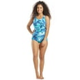 thumbnail image 6 of Sporti HydroLast Aquarelle Palm Chlorine Resistant Conservative Scoop Back One Piece Swimsuit (Women's), 6 of 10