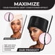 thumbnail image 3 of Vaporizador de cabello para cabello natural uso doméstico con 10 niveles de calentamiento rápido, tapa térmica para acondicionamiento profundo - Tapa térmica para cabello negro, ideal para acondiciona, 3 of 5