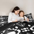 thumbnail image 5 of Homewish Black White Aztec Full Size Comforter Sets, Chic Triangle Abstract Bedding Comforter Set, Western Hippie Bohemian Reversible Bedding Sets, Microfiber Bedroom Decor, 3-Piece, 5 of 8