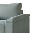 thumbnail image 3 of Castle Place Elegance Linen Upholstered Loveseat, Light Blue, 3 of 7