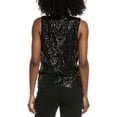 thumbnail image 2 of Vince Camuto womens  Sequin Drape Tank Top, xs, Black, 2 of 3