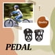thumbnail image 4 of sweethay Reposapiés para bicicleta, 2 piezas, reposapiés de acero plegable, pedales de reposapiés extraíbles, actualización de ciclismo, Ciclismo Negro, 4 of 6