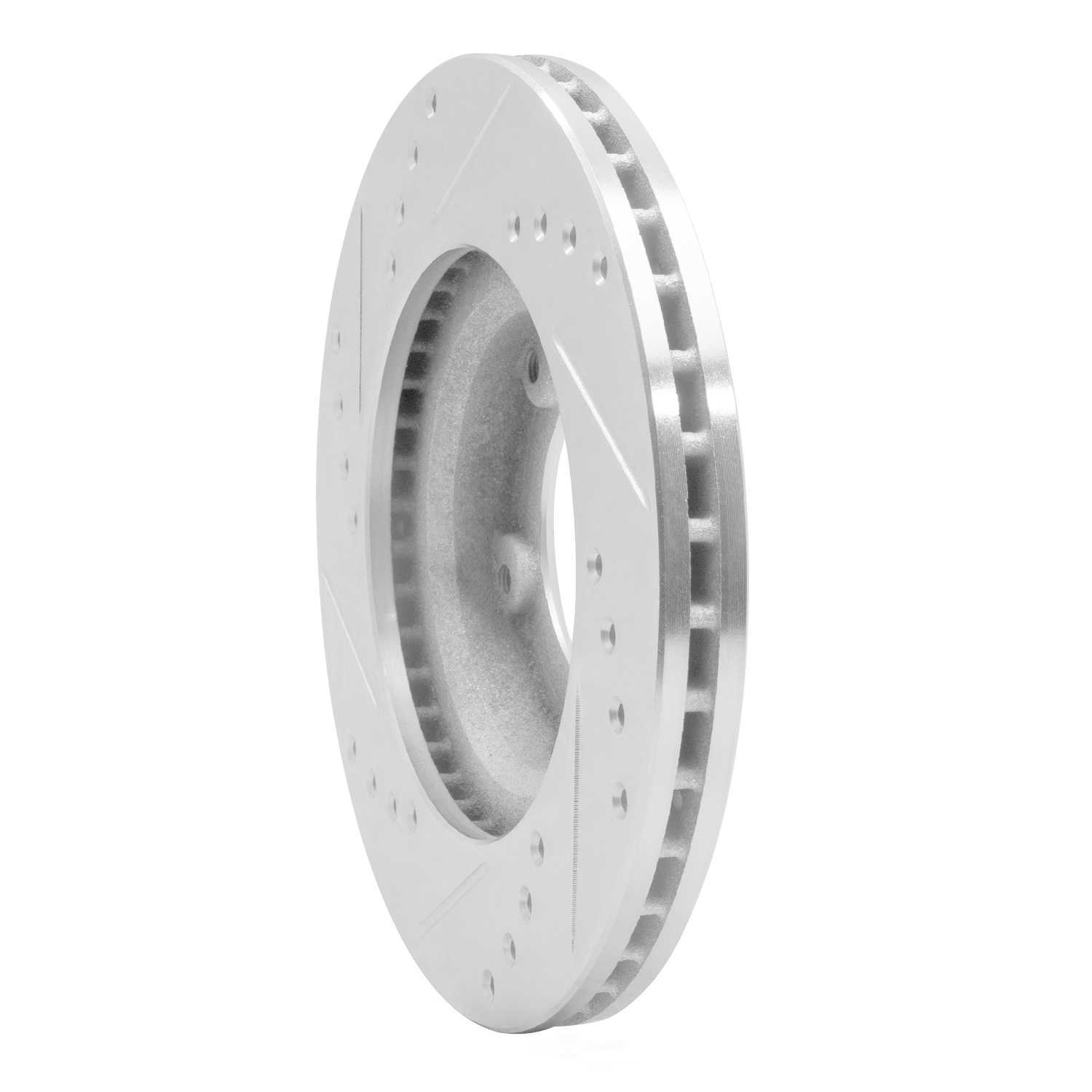 Dynamic Friction Company 631-76106R DFC Brake Rotor - Drilled And Slotted - Silver