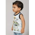 thumbnail image 2 of Disney Pixar Toy Story Boys Tank Top  Buzz Lightyear & Woody Graphic Shirt  Soft Cotton Blend Toddler & Kids Sleeveless Tee, 2 of 4