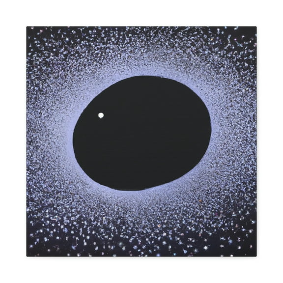 Black Hole in Pointillism - Canvas