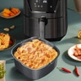 thumbnail image 1 of Square Cake Baking Tray Non-stick Air Fryer Baking Basket Pizza Plate Dish Pot, 1 of 7