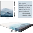 thumbnail image 5 of Framed Mountain Canvas Wall Art 3 Piece Blue Fog Mountain Painting Wall Decor for Bedroom Living Room Office Decor 12x16 Inch, 5 of 6