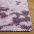 thumbnail image 3 of SAFAVIEH Rainbow Jaki Solid Shag Area Rug, Purple, 8' x 10', 3 of 7