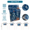 thumbnail image 6 of Blue Red Seahorse Coastal Table Runner 72 Inches, Navy Blue Beach Coral Nautical Bed Runner Dresser Scarves Tabletop for Indoor Outdoor Parties/Ceremony/Banquet, 13" x 72", 6 of 9