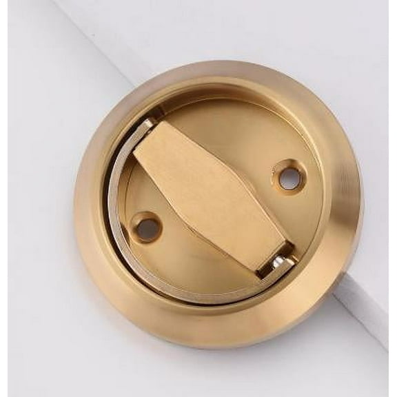 Masteelf 1 Set Invisible Door Lock With Stainless Steel Dual Sided Latch For Home And Office Security Hidden Recessed Install Cup Door Knob Lock Recessed Door Handles Pulls Latch Knob