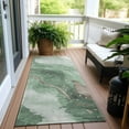 thumbnail image 6 of Addison Rugs Chantille Indoor/Outdoor Transitional Waves Green Washable Runner Rug, 2'3" x 7'6", 6 of 6