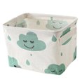 thumbnail image 3 of Laundry Bag Waterproof Clothes Organizer Box Cloth Cargo Holder bag multi-purpose organizer box Portable Multi-Purpose Storage Box, Green Cloud, 3 of 6