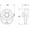 thumbnail image 2 of Hella Marine  003361002; 12V 2-Speed Turbo Fan, 2 of 3