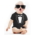 thumbnail image 3 of Tstars Boys Unisex Halloween Party Shirt Tuxedo with Bow Tie Baby Tux Trick or Treat Shirt for Boy Outfit Baby Bodysuit, 3 of 5