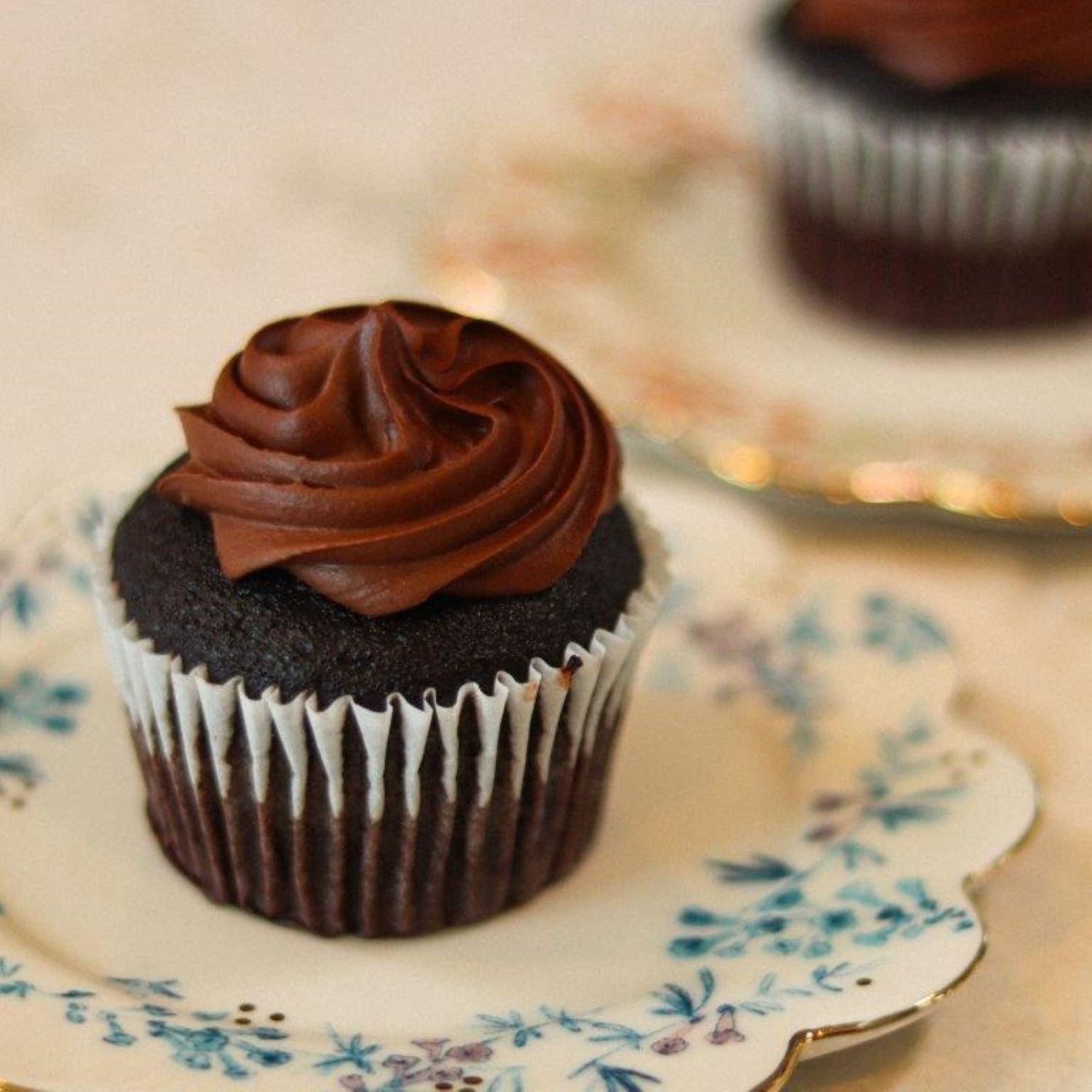 Rubicon Bakers, Vegan Double Chocolate Cupcake, Vegan Chocolate Icing, 2 Count, Grab and Go Tray