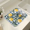thumbnail image 4 of Yayeee Dish Drying Mat for Kitchen Counter 18" x 24" Microfiber Super Absorbent Coffee Decorative Pad, Retro Beige Lemon, 4 of 9