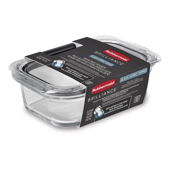 Rubbermaid Brilliance Food Storage Container, 3.2 Cup