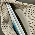 thumbnail image 4 of Modstep Womens Crochet Tote Bag Woven Beach Large Capacity Shoulder Purses Casual Shopping Handbags for Summer Vacation White, 4 of 5